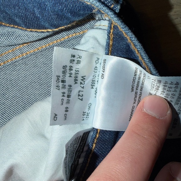 Levi's High Waisted Crop Flare Dark Wash Women's 27 - Picture 7 of 9